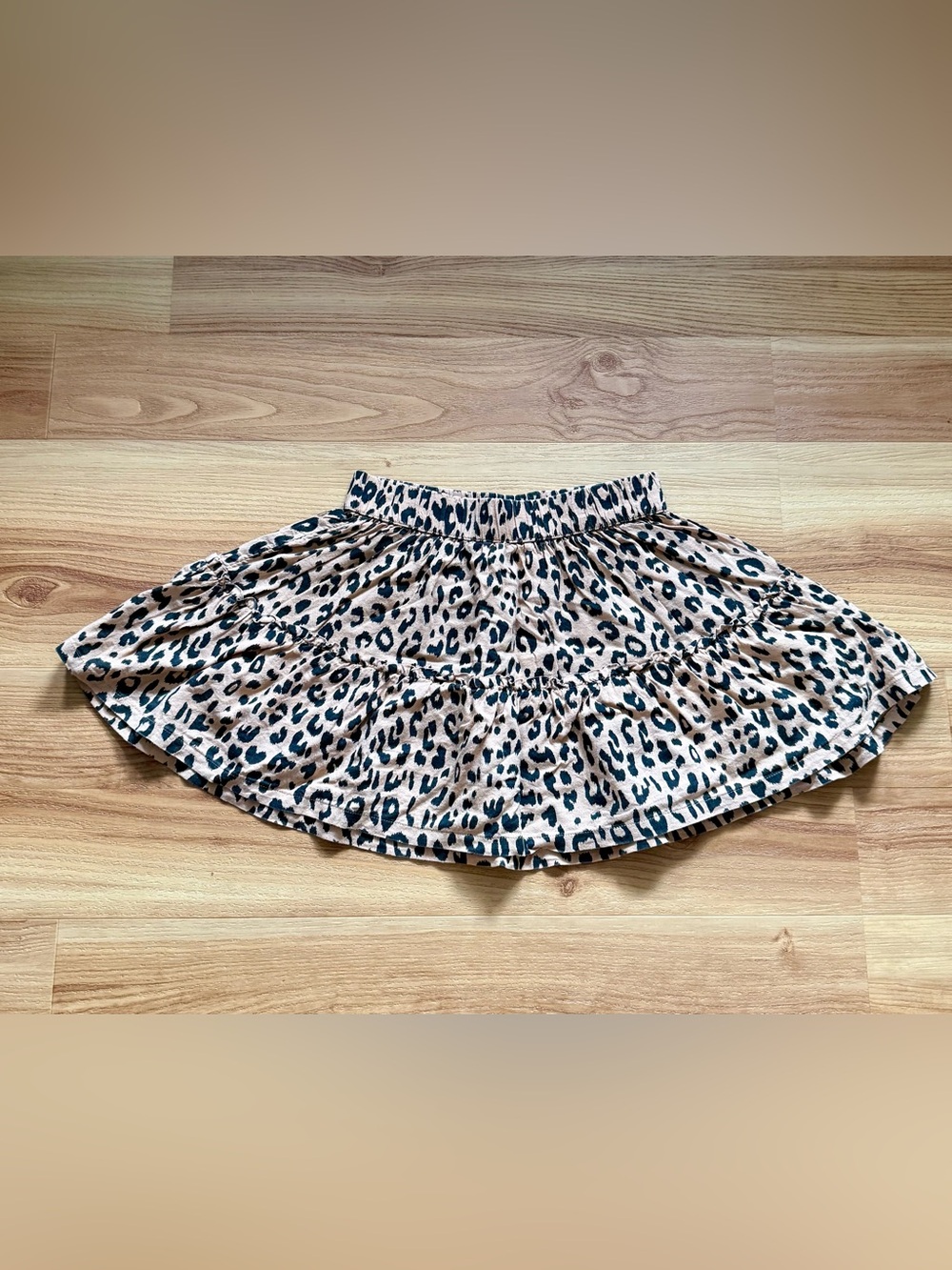 GAP Leopard Print Skirt - Beige and Black